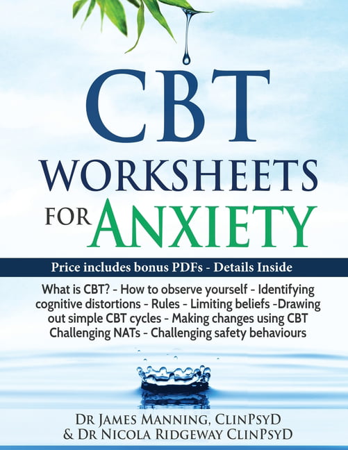 cbt worksheets for anxiety paperback walmart com