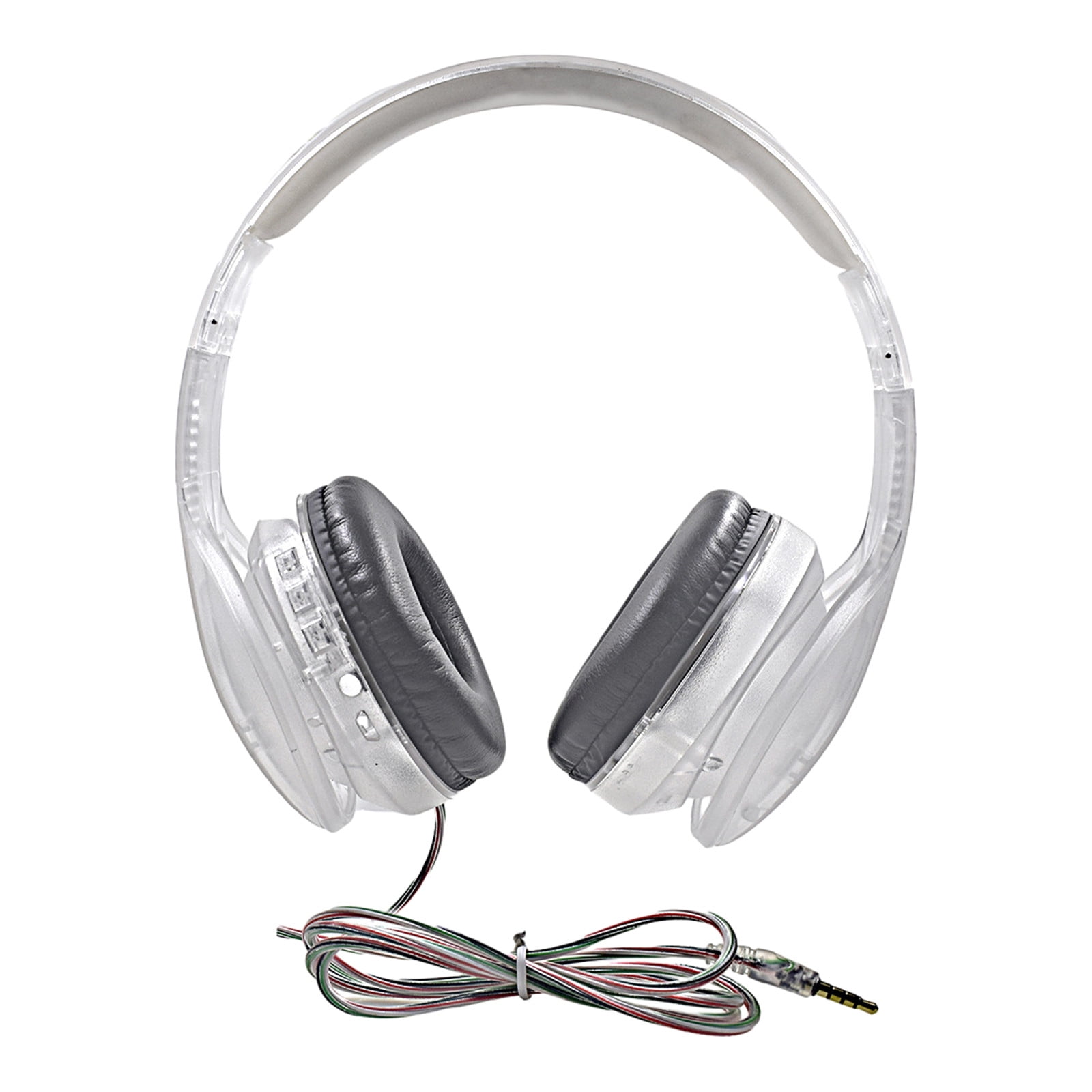Headphones With Mic Clearance Transparent Over-Ear Headset, Wired Gaming Headset, Soundproof, Noise-Cancelling Headset Novelty In Appearance No Lag, No Stuttering Wireless Headphones For Kids