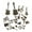 Antique Bronze, variant on 21Pcs Charms, Music Elements Musical Instrument Beads Pendants for Necklace Bracelet Jewelry Making