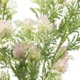thumbnail image 4 of Northlight Thistle Artificial Floral Spray Bundles - 15" - Green and Pink - Set of 6, 4 of 6