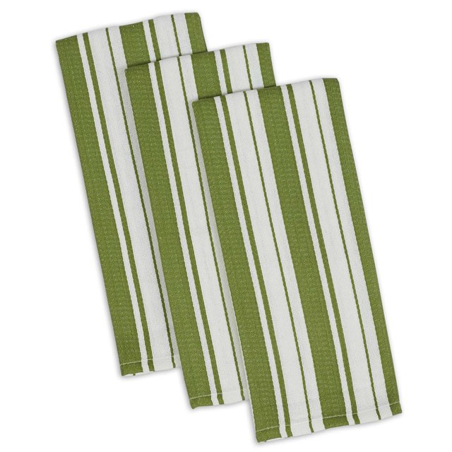 Paño de cocina gourmet DII Perejil Stripe (juego de 3) Design Imports CAMZ35818