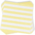 thumbnail image 2 of Gift Boutique Cocktail Napkins, 100 Count 2-Ply Disposable Paper Napkins, Yellow & White Striped Beverage Napkins, 5x5 Folded Party Supplies, 2 of 9