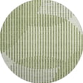thumbnail image 4 of HomeRoots 678787 8 ft. Green, Ivory & Gray Geometric Transitional Washable Round Area Rug with UV Protection, 4 of 9