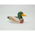 thumbnail image 2 of Small Mallard Wooden Duck Figurine - Drake/Male, Green Head, Hand-Made, Carving, Decoration, Decoy, Small Animals, Duck Lover, 2 of 5