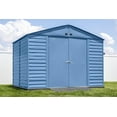 thumbnail image 1 of Arrow Select Steel Storage Shed, 10x8, Gris bleu, 1 of 8