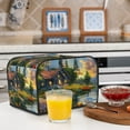 thumbnail image 5 of KLL Cozy Cottage Lakeside Sunset Print 4 Slice Toaster Dust Covers Kitchen Small Appliance Cover with 2 Pockets,Can hold Jam Spreader Knife & Toaster Tongs (12.4 x 10.6 x 8.2), 5 of 6