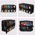 thumbnail image 3 of MUOOUM Pencil Case, Color Guitars Pattern Large Capacity Pencil Pouch Stationery Pen Bag, 3 of 7
