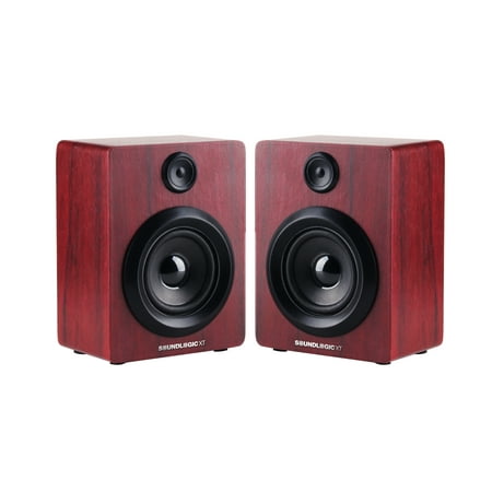 Dual Wireless Bluetooth Speakers Portable Surround Sound Speakers Set of 2 Superior Bass & Treble, Classic Wooden Finish, HD Sound Home Entertainment Parties Celebrations Birthdays