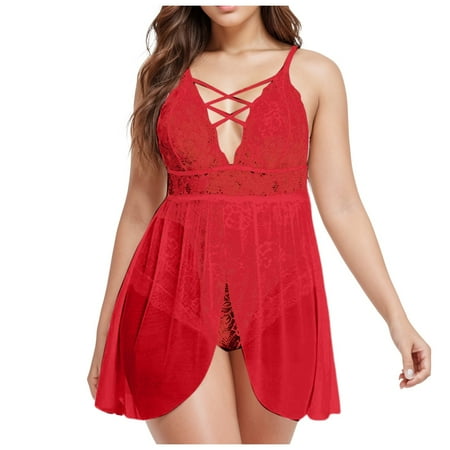 Midwennn Plus Size Summer Sexy Pajamas Women Feel Home Skirt Underwear Nightgown Womens Sexy Lingerie Kimono