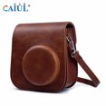 thumbnail image 5 of Riwcyla Polaroid mini1198 surface PU Brun Sac Rétro Numérique Housse de Protection Sac de Rangement pour Photographie Brun, 5 of 5