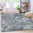 thumbnail image 4 of 5 x 8 feet Grey Area Rugs for Living Room, Bedroom, Home Soft Fluffy Indoor Floor Shaggy Carpet Mat Rugs 8 Colors, 4 of 9