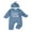 Blue, variant on Spewahor Newborn Baby Boy Fall Romper Fashionable Letters Embroidery Round Neck Long Sleeve Jumpsuits with Hat