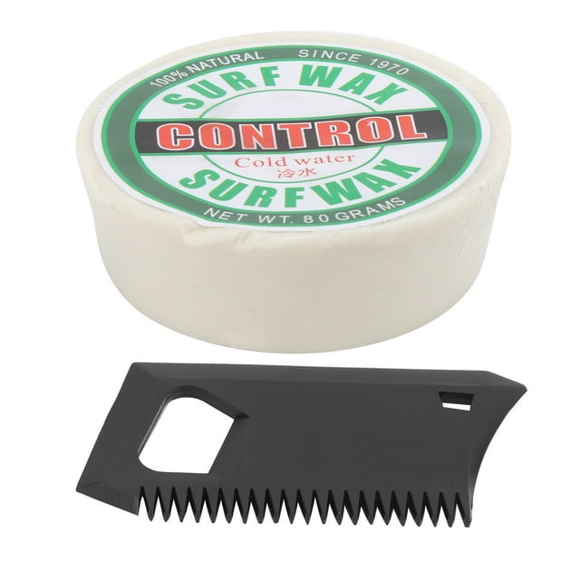 Portable AntiSlip Paraffin Surf Skateborad Wax Surfing Board Accessory with Wax Comb(Cire à l'eau cool )