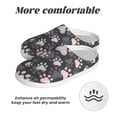 thumbnail image 6 of Lsque Colorful Paws Of Dog Pattern Womens Comfort Cotton on Scuff With Memory Foam and Anti-skid Sole Slipper-44/45, 6 of 7