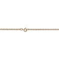 thumbnail image 4 of 14k Rose Gold 24 Inch 1.15mm Cable Rope Chain Necklace Pendant Charm Carded, 4 of 10