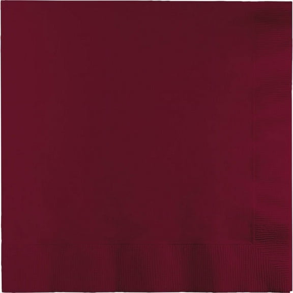 600 Count Bulk Pack Burgundy 2 Ply Luncheon Napkins