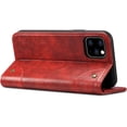 thumbnail image 3 of iPhone 11 Pro Max Leather Case, iPhone 11 Pro Max Wallet Folio Case Book Design  Closure with Stand and ID Holder Credit Card Slots for iPhone 11 Pro Max 6.5 inch 2019 Red, 3 of 12