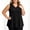 Black, variant on Hot Pink Womens Plus Size V-Neck Sleeveless Tank Top - Loose Fit Flowy Swing Pleated Summer Top,Size 5XL