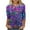 Shirts-Multicolor, variant on Gamivast Women Carnival Tops Plus Size 3/4 Sleeve Funny Mask Graphic Blouses Loose Fitted Crewneck Tunic Dressy T-Shirt Holiday Mardi Gras Pullover