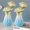 white BU[2Pack], variant on Djiypn 2 Pack Ceramic Vases, Modern Home Decor, 6 inches Dried Flower Vases, Boho Home Decor for Centerpieces Wedding Dinner Table Party Living Room Office Bedroom