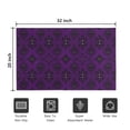 thumbnail image 5 of Purple Black Ornament Eye Pattern Door Rugs,Washable Non Slip Door Mats Indoor,Decorative Door Mats,Entry Mat Indoor for Entrance,Bedroom,Kitchen,Bathroom,20"x32", 5 of 6