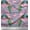 Coin Gray, variant on Soimoi Poly Georgette Fabric Floral & Peacock Bird Printed Fabric 1 Yard 42 Inch Wide
