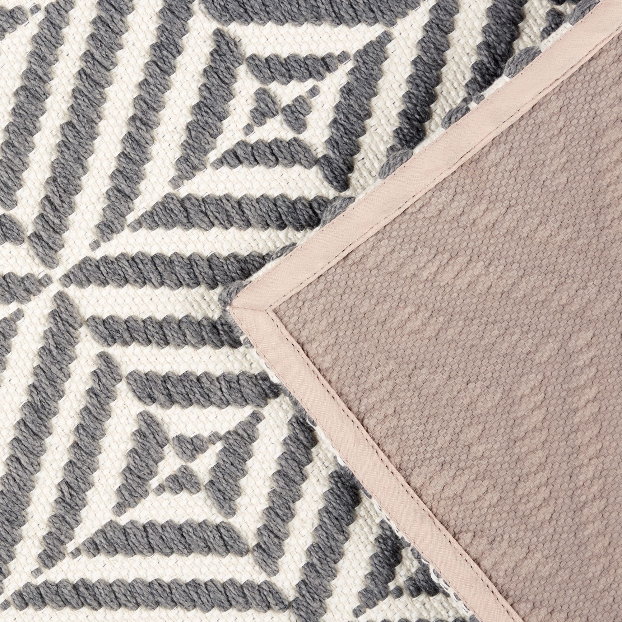 Mainstays Montana Woven Fabric Indoor Mat, 18" x 27", Grey, Available in Multiple Colors