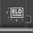 thumbnail image 2 of 2 Pack - ELD On Board Vinyl Decal Electronic Logging Device Sticker E-Log Electronic Driver Logs Decal for Commercial Semi Truck & Bus Drivers - Many Colors & Sizes (6" x 5", White), 2 of 8