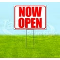 thumbnail image 1 of Now Open (18" x 24") Yard Sign, Includes Metal Step Stake, 1 of 6