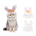 thumbnail image 3 of Transemion Chapeau pour Chat, Chapeau Oreilles de Lapin Couvre-Chef Chaud Costume Cosplay de Noël, 3 of 6