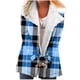thumbnail image 2 of Puntoco-Chaqueta de talla grande para mujer, chaqueta con solapas de botones de felpa compuesta cálida de invierno, prendas de vestir, abrigo, liquidación de Navidad Puntoco Puntoco-4046, 2 of 5