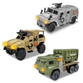 thumbnail image 4 of Adventure Force Light & Sound Mini Military Vehicles, 3 Pack, Tactical Utility Vehicle, Ground Combat Vehicle and  Missile Launcher, 4 of 10