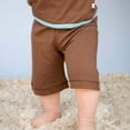 thumbnail image 2 of Babysoy Soy Soft Comfy Shorts, 3-6M (Chocolate), 2 of 10