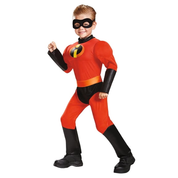 Disguise Toddler Boys' Classic Dash Muscle Jumpsuit Costume - 3T-4T