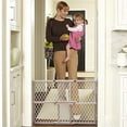 thumbnail image 2 of North States Easy Adjust Diamond Mesh Pet Gate, White, Wood, 26.5" - 42" x 23", 2 of 4