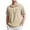 (Collared)Khaki, variant on Coorders Men's and Big Men's Turndown Collar Shirts Short Sleeves, Men's Knit Button-Up Shirt Pocket,Khaki,XXXL