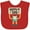 Red, variant on Inktastic Happy Pi Day Robot Math Class Boys or Girls Baby Bib