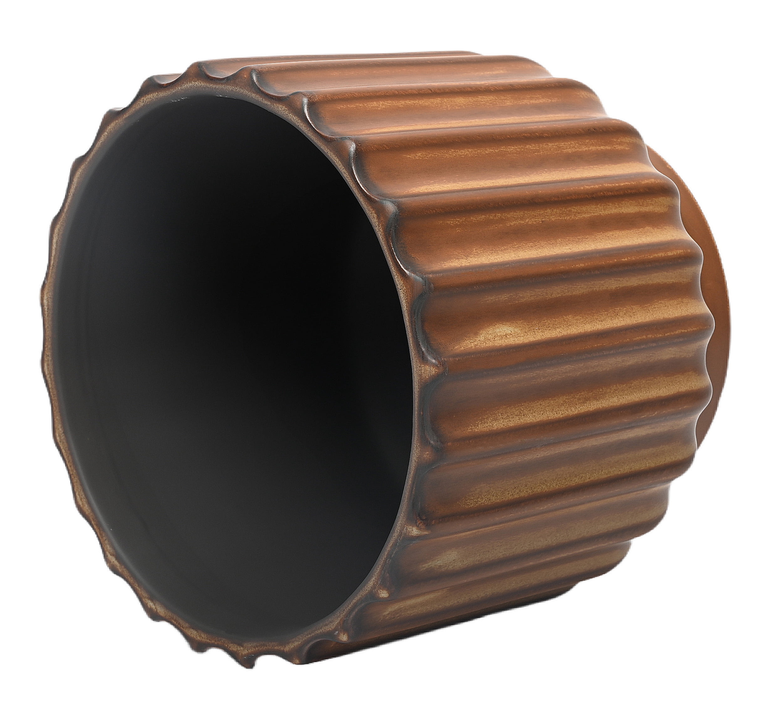 Better Homes & Gardens Paul Planter, Copper, Ceramic, 6 in