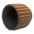 thumbnail image 3 of Better Homes & Gardens 9 inch Copper Paul Planter - Ribbed Ceramic Design with Drainage Hole, 3 of 9