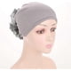 thumbnail image 4 of ZHAOCHENG Gorro turbante elástico con flores para mujer, pañuelo para la cabeza, gorro de quimioterapia para pacientes con cáncer, 4 of 5