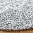 thumbnail image 3 of SAFAVIEH Parma Benedict Geometric Shag Area Rug, Grey/Ivory, 6'7" x 6'7" Round, 3 of 8