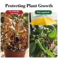 thumbnail image 5 of Secfreeship Adjustable Ground Stake Plant Parasol, UV Heat Insulation Mini Umbrella, Waterproof Polyester Shade for Cactus Herb Balcony Gardening, 10.6"x13.7", 5 of 6