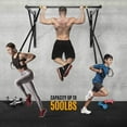 thumbnail image 3 of Yes4All Heavy Wall Mount Chin Up Bar, Black, Single, 3 of 8