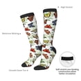 thumbnail image 4 of Naloa Multicolored Butterflies Thigh High Socks Extra Long Stretchy Sock Women Over Knee High Opaque Stocking Daily Wear, 4 of 6