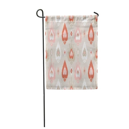 SIDONKU Pattern Ethnic Boho Ikat Abstract Bali Blouse Bohemian Border Garden Flag Decorative Flag House Banner 28x40 inch