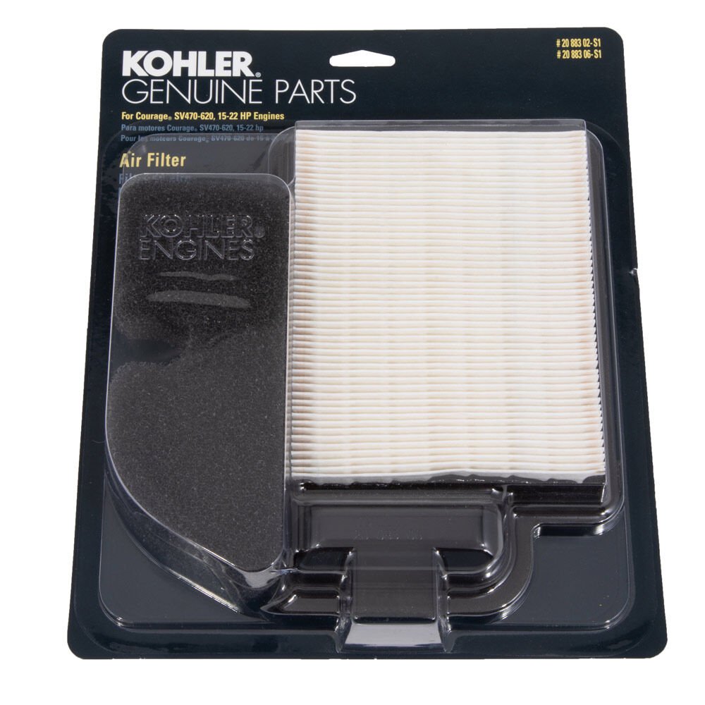 Kohler Air Filter Kit For Courage SV470SV620 SingleCylinder Engines