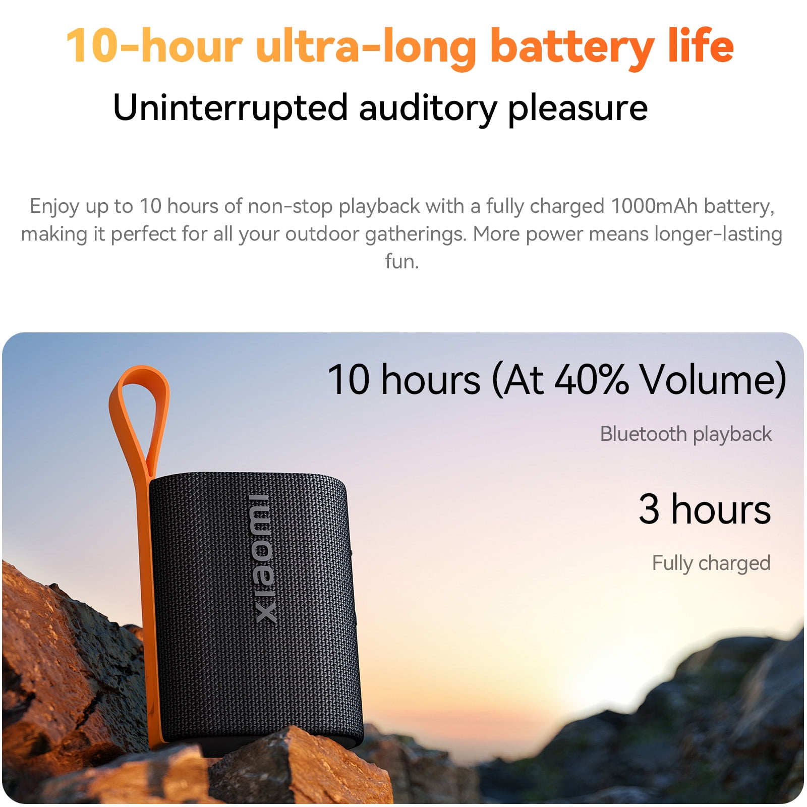 Xiaomi Mi Bluetooth 5.4 Speaker - 5W IP67 Waterproof, 10H Playback, TWS Pairing, Portable Dynamic Sound - Black