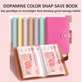 thumbnail image 4 of 100 Envelope Savings Challenge Binder, Money Saving Binder with Cash Envelopes, A6 Size Storage Book Cash Saving Book, Pink, 4 of 7