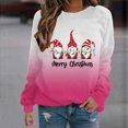 thumbnail image 1 of Qertyioot Hiver Mode Femmes Pull Imprimé de Noël, Manches Longues Col Rond Chaud Tendance en Vrac Tricoté Tops, 1 of 4