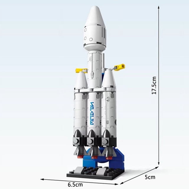 Space Rocket Launch Center Building Blocks Set, Aerospace Space Station and Spacecraft Model, DIY Aviation City STEM Bricks Toy, Creative Educational Gift for Kids